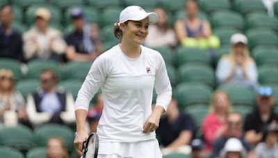 Wimbledon 2024: Ash Barty plays exhibition doubles match but happy to stay retired