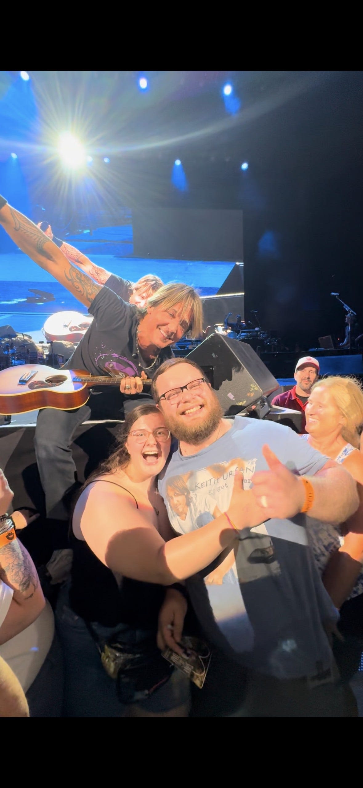 This Milwaukee couple is getting married on Keith Urban's birthday and let him know during his Summerfest show. Here's what happened next.