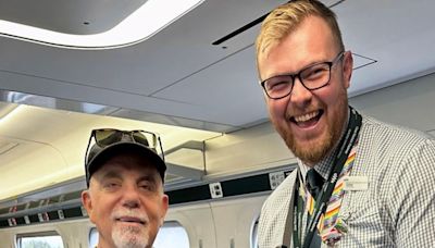 Billy Joel pictured getting train to Principality Stadium gig in Cardiff | ITV News