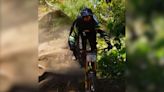 Mountain Biker Makes Incredible Save In Front Of Race Crowd