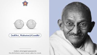 Mumbai Police Observes Mahatma Gandhi Jayanti With Password Security Message; Post Goes Viral