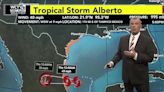 Tropical Storm Alberto Approaches Mexican Gulf Coast. A Weak Tropical Low Moves Toward Our Area.