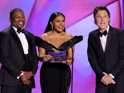 TV doctors Mindy Kaling, Zach Braff, and Mekhi Phifer unite to present at 2024 Emmys