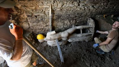 Archaeologists Find a Marble Statue in an Ancient Roman Sewer