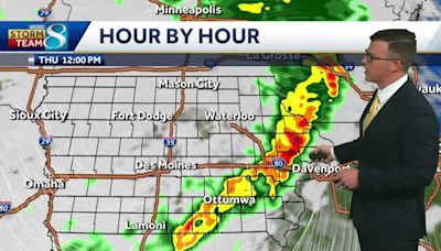 Iowa weather: Showers and thunderstorms today