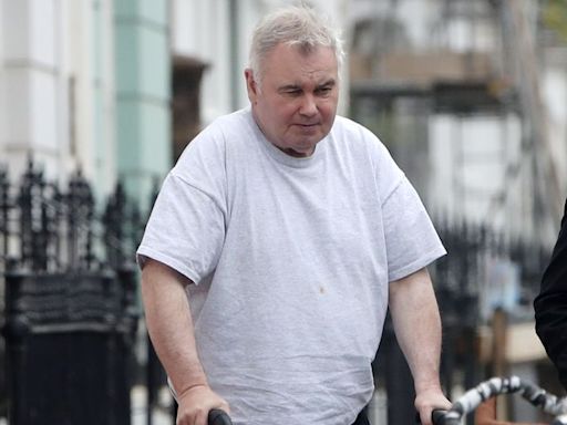 Eamonn Holmes looks frail as he's pictured using rollator style walking aid