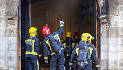 Un detenido por rociar y prender fuego en la puerta de un convento en Cuenca con las monjas dentro