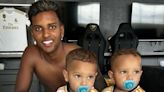 Aos 2 anos, filhos gêmeos de Rodrygo já treinam futebol: 'É instinto mesmo, não tinha ninguém para incentivar', diz mãe