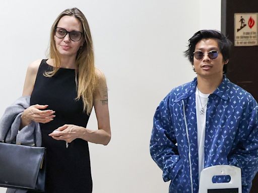 Angelina Jolie makes a rare sighting with son Pax, 20, in LA