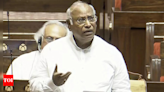 'Don't wish to live for long ...': Emotional Kharge urges Chair to expunge 'parivarvaad' remarks against him | India News - Times of India