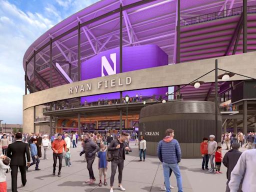 Northwestern celebrates groundbreaking of New Ryan Field as construction on temporary facility continues