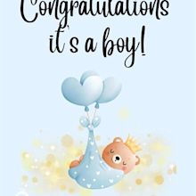 Congratulations It's a Boy Congratulation Baby Gift Baby - Etsy