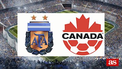 Argentina 2-0 Canadá: resultado, resumen y goles