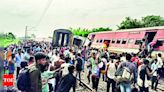 3 killed, 29 injured in UP as 21 coaches of train derail | Lucknow News - Times of India