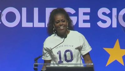 Michelle Obama surprises DC students at College Signing Day celebration