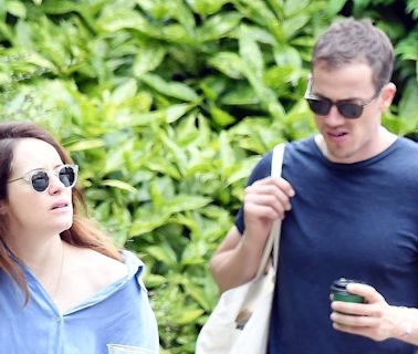 The Crown actress Claire Foy cuts a dresses down on the casual stroll