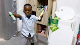 A Ghana toddler sets a world record as the youngest male artist. His mom says he just loves colors