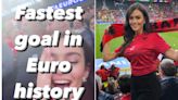 'Albanian Laura Woods' steals limelight after jetting in to watch Euro 2024