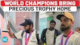 Rohit Lifts Trophy As Indian Cricket Team Finally Returns Home After Becoming T20 World Champions