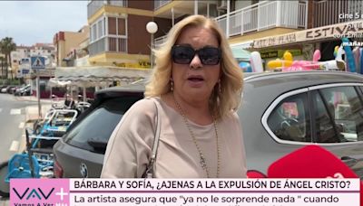 Bárbara Rey se pronuncia así de tajante sobre la expulsión de Ángel Cristo Jr. de 'Supervivientes'