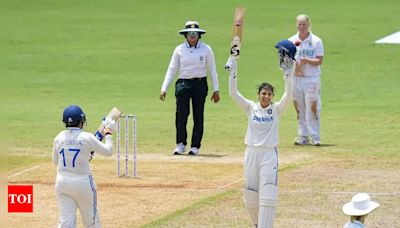 India script history against South Africa, record highest-ever team total in women's Test cricket - Times of India