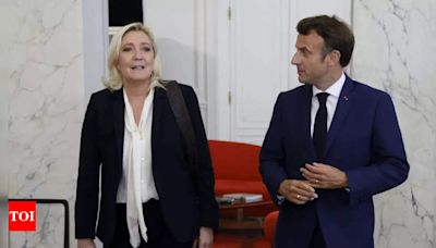 Setback for Macron: Far Right wins first round of election in France - Times of India