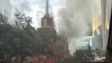 Firefighters battle four-alarm church fire at First Baptist Dallas sanctuary downtown