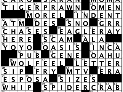 Off the Grid: Sally breaks down USA TODAY's daily crossword puzzle, Predators of the Deep