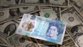 Pound falls against the dollar after weak UK GDP data