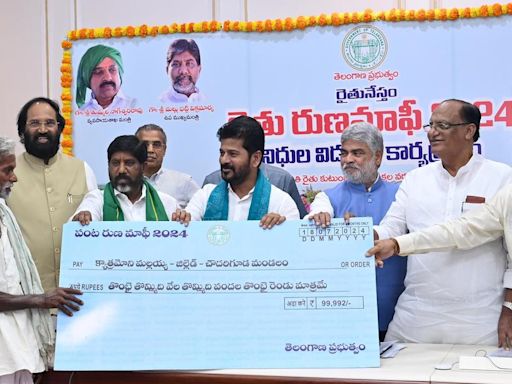 Revanth Reddy says Telangana govt to release funds in two phases to fulfil crop loan waiver up to ₹2 lakh