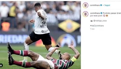 Corinthians provoca Felipe Melo com foto na web: 'Proibido passar direto'