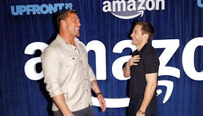 Jake Gyllenhaal & Alan Ritchson Buddy Up While Promoting Projects at Amazon Upfront Event!