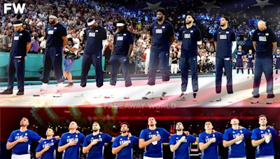 Pictures Show The Difference In How Serbia And Team USA Respect Their National Anthem