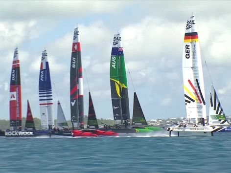 El espectacular vuelco a 60 km/h del barco Sail GP de Estados Unidos en Bermuda - MarcaTV