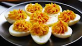 Using Deviled Eggs As Buns For Chicken Sliders Is A Mess Waiting To Happen