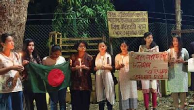 Silent plea for peace to return: Communication breach, banking services hits Bangladeshi students at Visva-Bharati