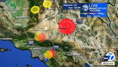 4.9 magnitude earthquake hits Barstow area, rattling large swath of SoCal, USGS says