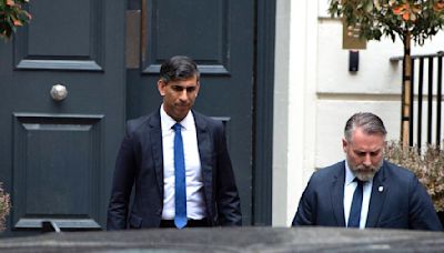 The Latest | Sunak leaves 10 Downing Street after final speech as prime minister