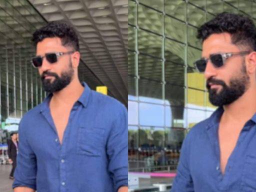 Vicky Kaushal Flaunts His New Look, Fans Gush Over His Stylish Airport Appearance; Watch - News18