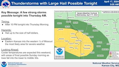 Thunderstorms, large hail and strong winds to return to Kansas City area. Here’s when