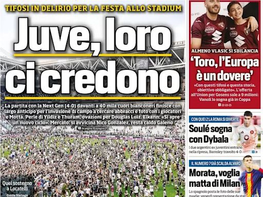 Today’s Papers – They believe in Juventus, Dybala and Soule shine for Roma