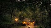 This Glass Cabin in the Wisconsin Woods Comes With Floor-to-ceiling Windows, a Cozy Fireplace, and Beautiful Forest Views