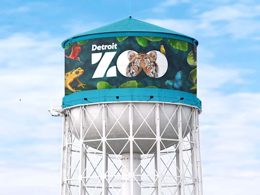 Detroit Zoo unveils new wrap to be installed on iconic water tower