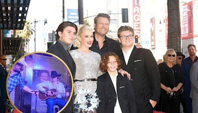 WATCH: Gwen Stefani's Son Zuma Make His Stage Debut at Blake Shelton's Bar