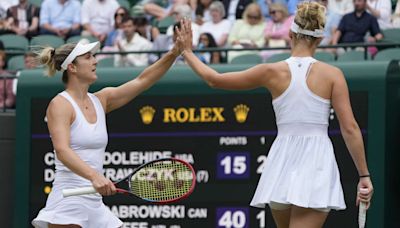 Siniakova and Townsend to play Routliffe and Dabrowski in Wimbledon women's doubles final