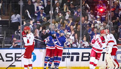 Power outage: New York Rangers edge Carolina Hurricanes in second-round opener, 4-3