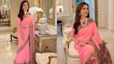 Nita Ambani pays graceful tribute to Indian Artistry with lotus pink Manish Malhotra saree ft intricate sozni kalamkari hand embroidery for Paris Olympics 2024