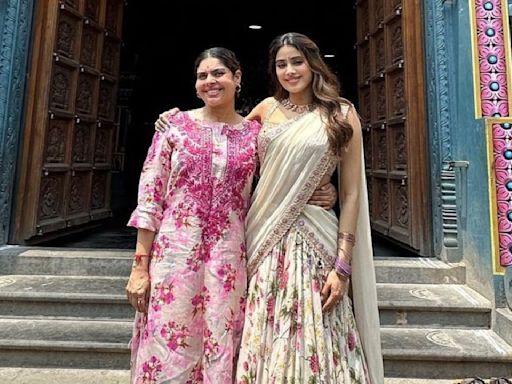 Janhvi Kapoor visits mom Sridevi's 'favorite place' Muppathanam temple in Chennai for 1st time; Varun Dhawan reacts