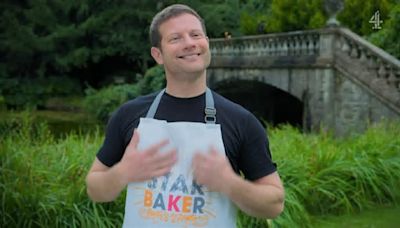 Dermot O'Leary wins coveted Great Celebrity Bake Off Stand Up to Cancer Star Baker apron after impressing with biscuit of his famous lookalike