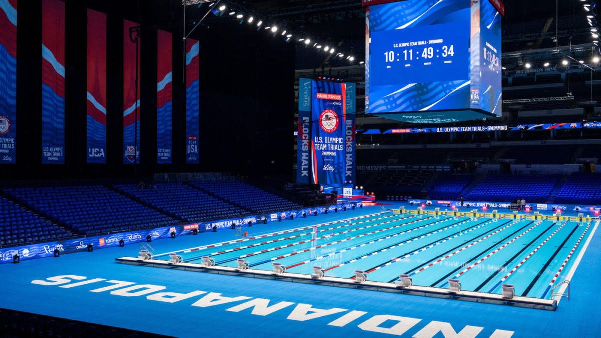 How Lucas Oil Stadium transformed into two swimming pools for Team USA's 2024 Olympic swim trials